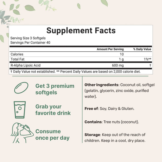 Solouny™ R Alpha Lipoic Acid | Neuropathy Relief & Nerve Support